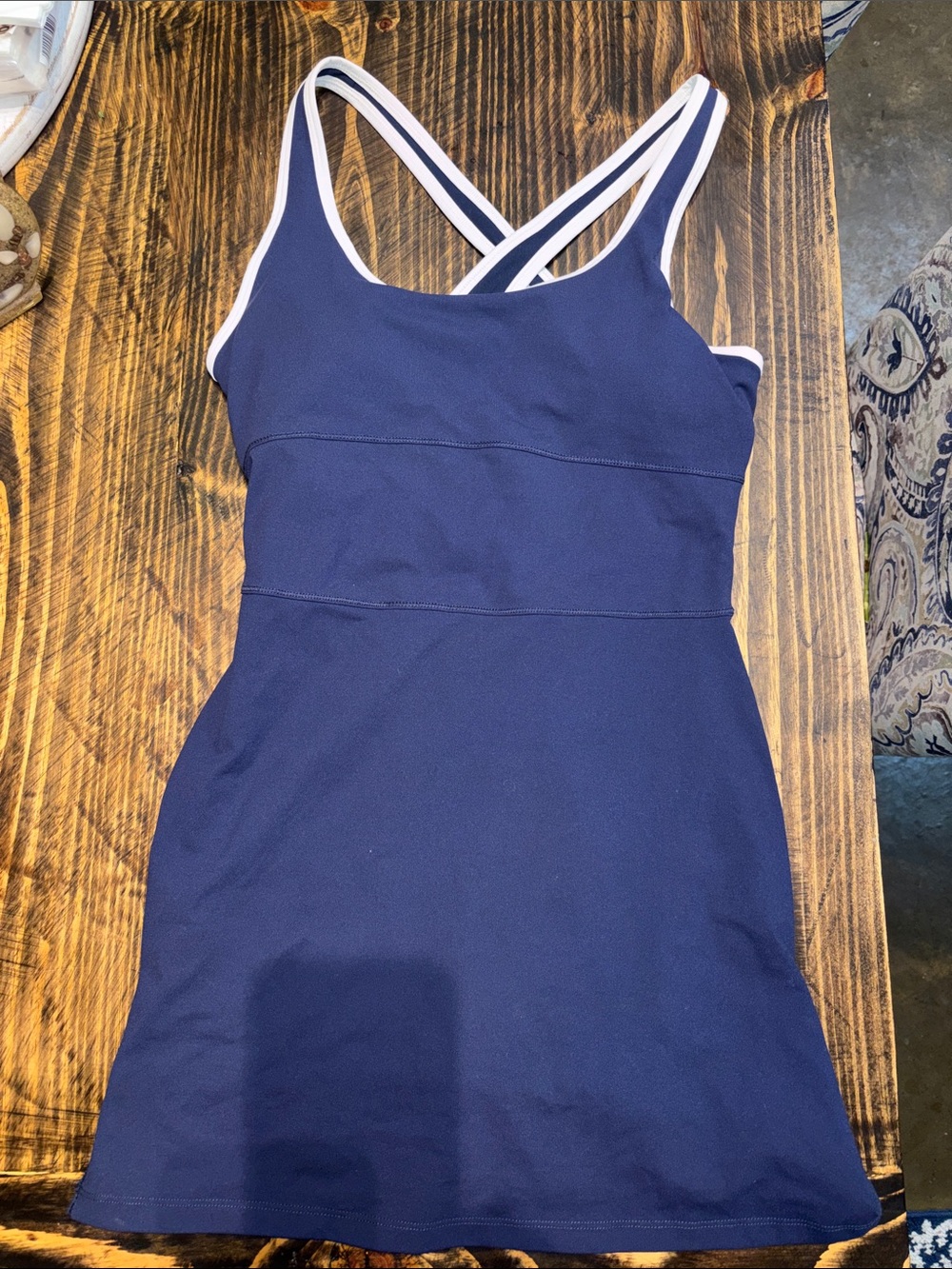 Fabletics Navy Blue Strappy Women's Dress